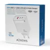 Aisens ASCH-65W3P007-W Carregador GaN 65W USB-C/USB-A Branco