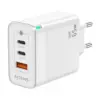 Aisens ASCH-65W3P007-W Carregador GaN 65W USB-C/USB-A Branco