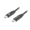 Lanberg CA-CMCM-40CU-18-BK Cabo USB-C 2.0 Macho / USB-C 2.0 Macho 1.8m