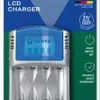 Varta Carregador de Pilhas AA AAA USB LCD Azul