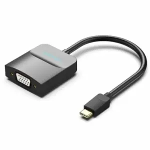 Vention Adaptador USB-C Macho a VGA Femea Preto