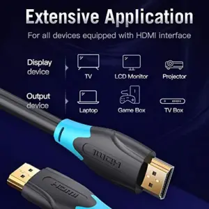 Vention MS003925 5m HDMI Macho Preto