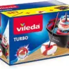 Vileda Esfregona Microfibra Vermelha com Balde Pedal