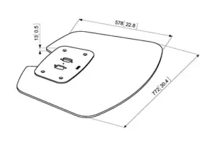 Vogel’s PFF7020S Suporte de TV Piso Grande Silver