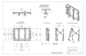 Vogel’s PFW 6870 Video Wall Pop-out Support 37 polegadas