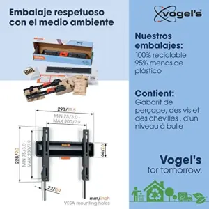 Vogel’s Suporte de Parede Fixo para TV 19 a 50 polegadas