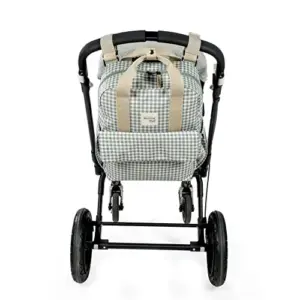 Walking Mum Mochila maternal I Love Vichy 36261 verde multifuncional