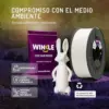 Winkle Filamento PETG 1.75MM Branco Reciclável