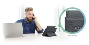 Yealink SIP-T48U preto Telefone fixo com tela tátil de 7 polegadas