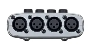 Zoom PodTrak P4 Quatro entradas XLR e saídas de auscultadores