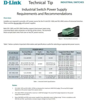 D-Link DIS-100G-5W Switch Industrial Din-rail 5×10/100/10