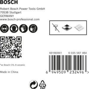 Bosch Conjunto de Brocas Hex-9 Expert Hardceramic 4/5/6/8/10mm