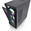 Thermaltake CA-1S3-00M1WN-03 Caixa de PC Midi Tower Preto ARGB, suporte até 7 ventoinhas 120/140mm