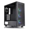 Thermaltake CA-1S3-00M1WN-03 Caixa de PC Midi Tower Preto ARGB, suporte até 7 ventoinhas 120/140mm