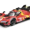Bburago Ferrari Racing 499P Le Mans Hypercar 1/18 vermelho 2023