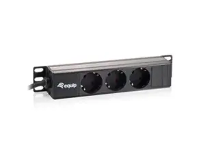 Equip Power Strip 3BAY CEE7/4 W. 1,8M Preto