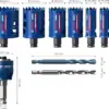 Bosch Conjunto de Serras Craneanas Expert Tough Material 22/25/35/40/51/68 mm