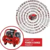 Einhell Família Power X-Change Compressor TE-AC 36/6/8 Li OF Set