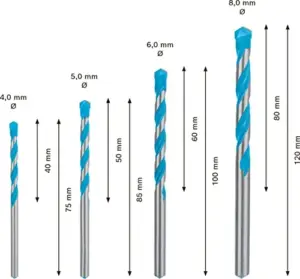 Bosch Conj. de Brocas CYL-9 Expert MultiConstruction 4/5/6/8mm