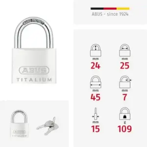 ABUS Cadeado Titalium 45MM Alumínio 45mm