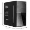 Aerocool CS-105 Mini Tower PC Preto Micro ATX, Mini-ITX, Refrigeração líquida, Ventilação LED