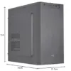 Aerocool CS-108 Mini Tower Preto Compacta Design Integra Refrigeração para Micro-ATX e Mini-ITX