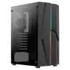 Aerocool Mecha Vidro Temperado RGB Midi Tower Preto com Iluminação LED RGB