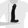 All Black Fisting Dildo 29cm Preto Maleável