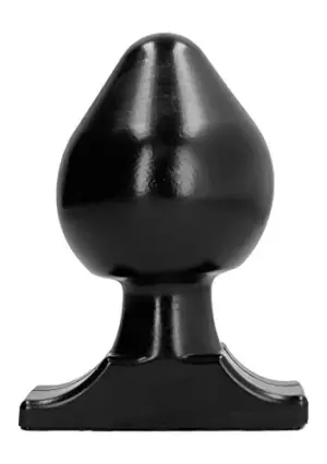 All Black Plug Anal PVC 19cm Preto
