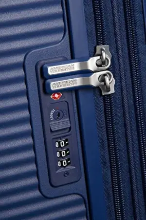 American Tourister Soundbox Expansível Azul Marinho 97L Malas de Viagem