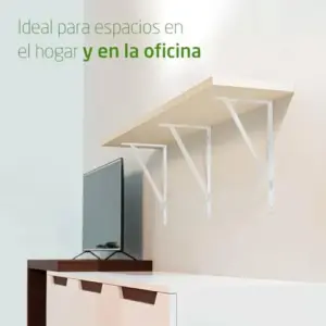 AMIG Suporte de Prateleira Resistência 150kg Branco