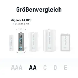 Ansmann Pilha AA 2500 mAh 1,2V Recarregável