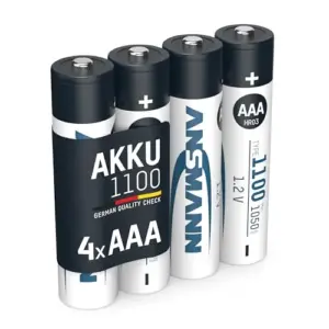 Ansmann Pilha Recarregável NiMH AAA 1100mAh
