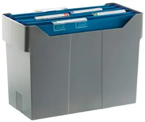 Archivo 2000 Suporte de Secretaria para Acessórios de Arquivo e Organização 20 Capas Cinza A4