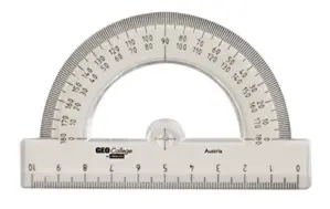 Aristo Transportador Semicircular 180° 10cm Plástico Transparente