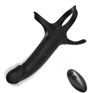 Armony Dildo com Anel e Controle Remoto Preto Anel Peniano