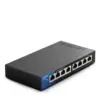 Linksys LGS108-EU-RTL Switch de Rede Gigabit 8 Portas Preto/Azul