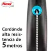 Flexi Trela Cordão 5m Preto/Azul
