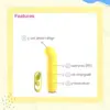 B Swish Bcute Curve Vibrador Recargável Silicone Amarelo