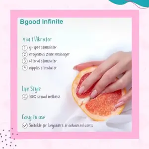 B Swish Bgood Infinite Deluxe Vibrador Recargável Silicone Rosa