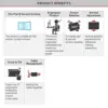 Barkan E621 Suporte Monitor Universal 13 a 34 polegadas