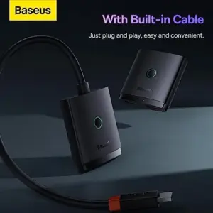Baseus Switch HDMI com Cabo 1m Preto