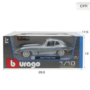Bburago Jaguar E-type Coupé 1:18 azul metalizado 1961