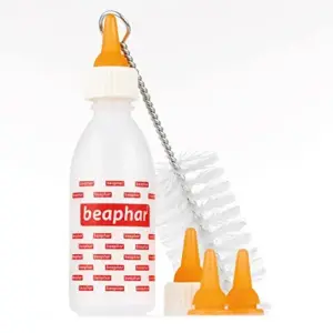 Beaphar Conjunto Nutricional Biberão com 6 Tetinas Fisiológicas