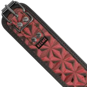 Begme Colar de Couro Vegano Vermelho Red Edition