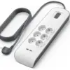 Belkin BSV604vf2M 650 Joules Proteção com 6 tomadas e 2 USB