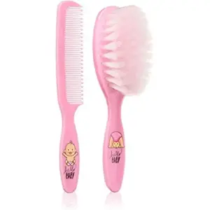 Beter Linha 2 Peças Escova e Pente Bebê Cor-de-Rosa