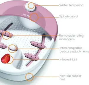 Beurer FB20 Massageador de Pés Relaxante com Bolhas e Vibração