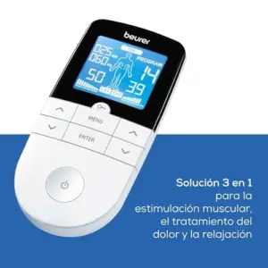 Beurer Tenscare EM49 Dispositivo de Estimulação 3 em 1 for Pain Relief Muscle Toning Massagem