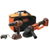 Black+Decker Kit de Ferramentas 18V com Broca, Mini-ProfCurador, 2 Baterias